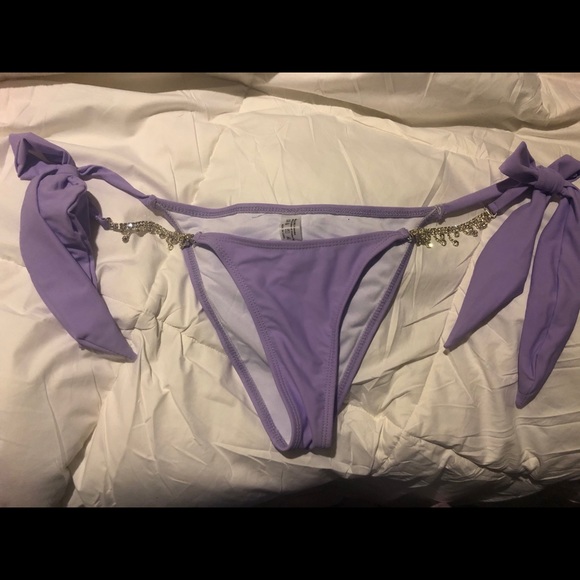 Purple rhinestone SHEIN bottoms - Picture 2 of 7